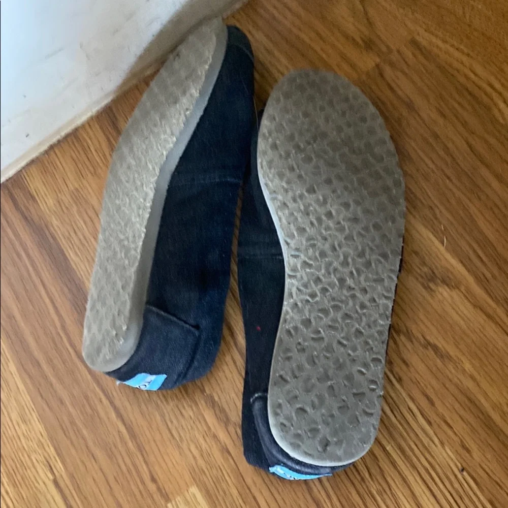 Toms Dark Denim Slip-On Shoes 8.5W - Picture 2 of 2
